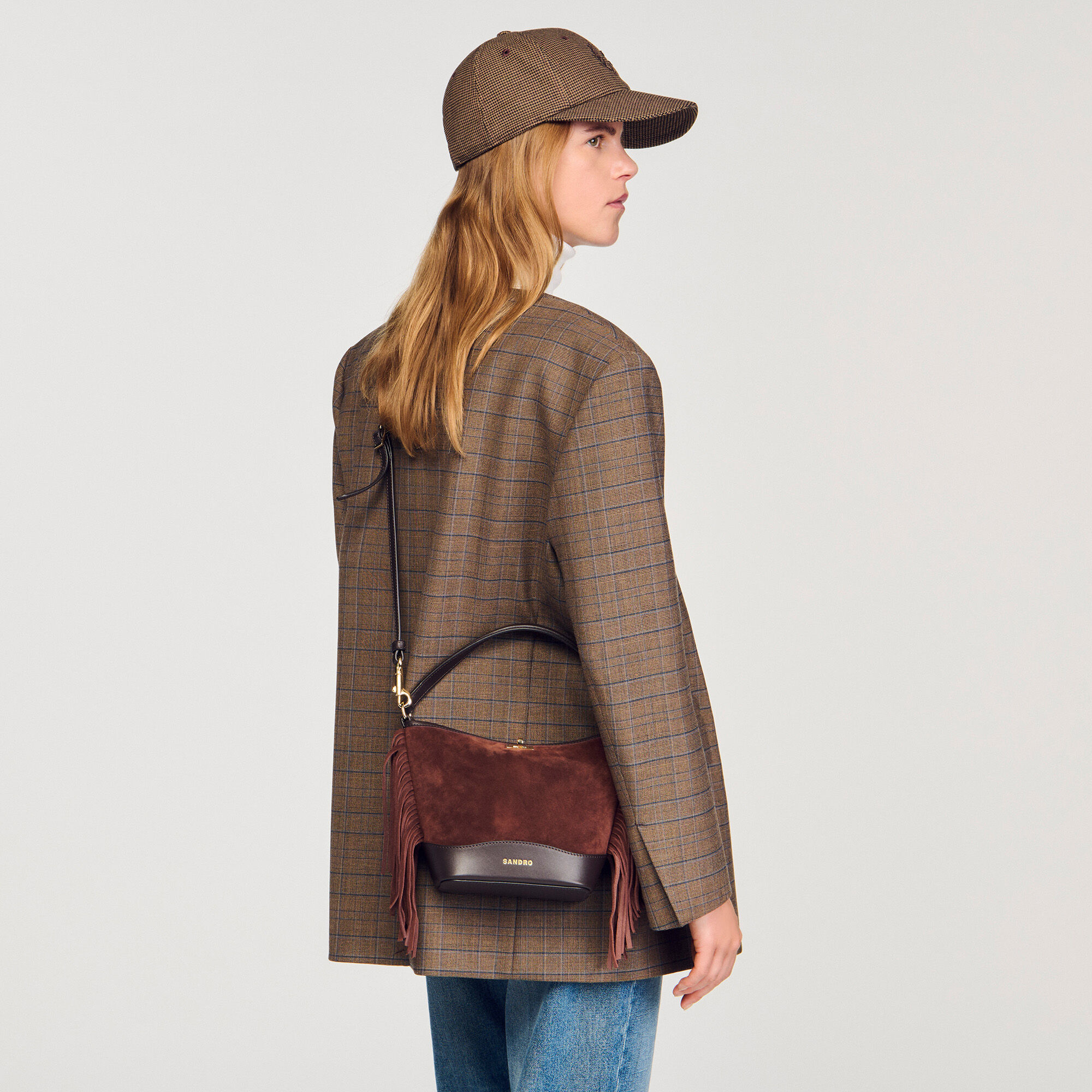 Fringed suede TANGOSO bag