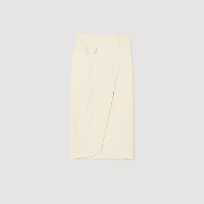 Long slit skirt