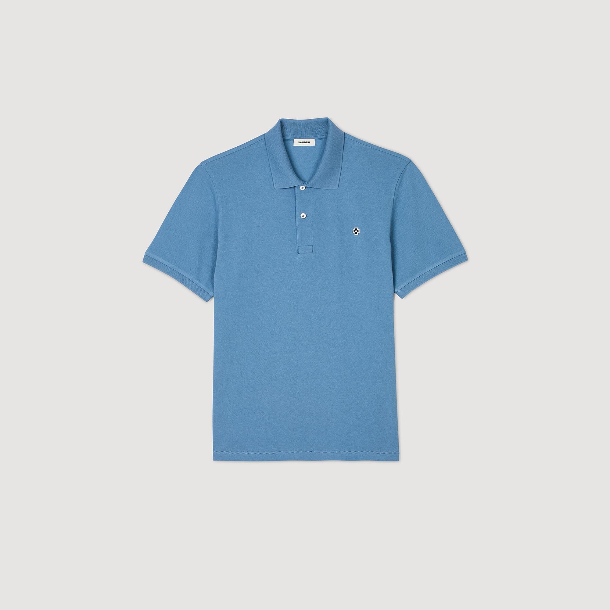 Polo shirt with Square Cross patch