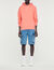 Hooded sweatshirt with rubber logo