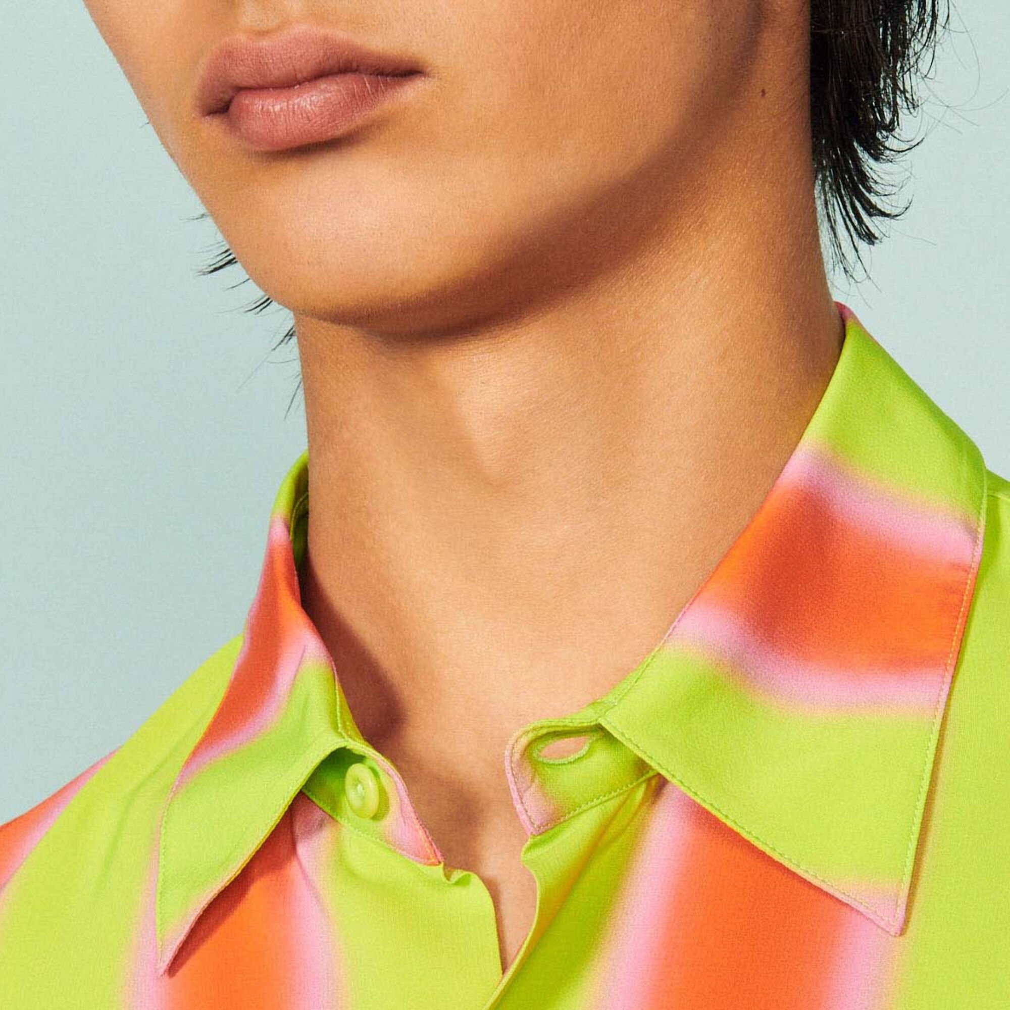 Striped flowing shirt