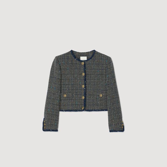 Cropped tweed jacket