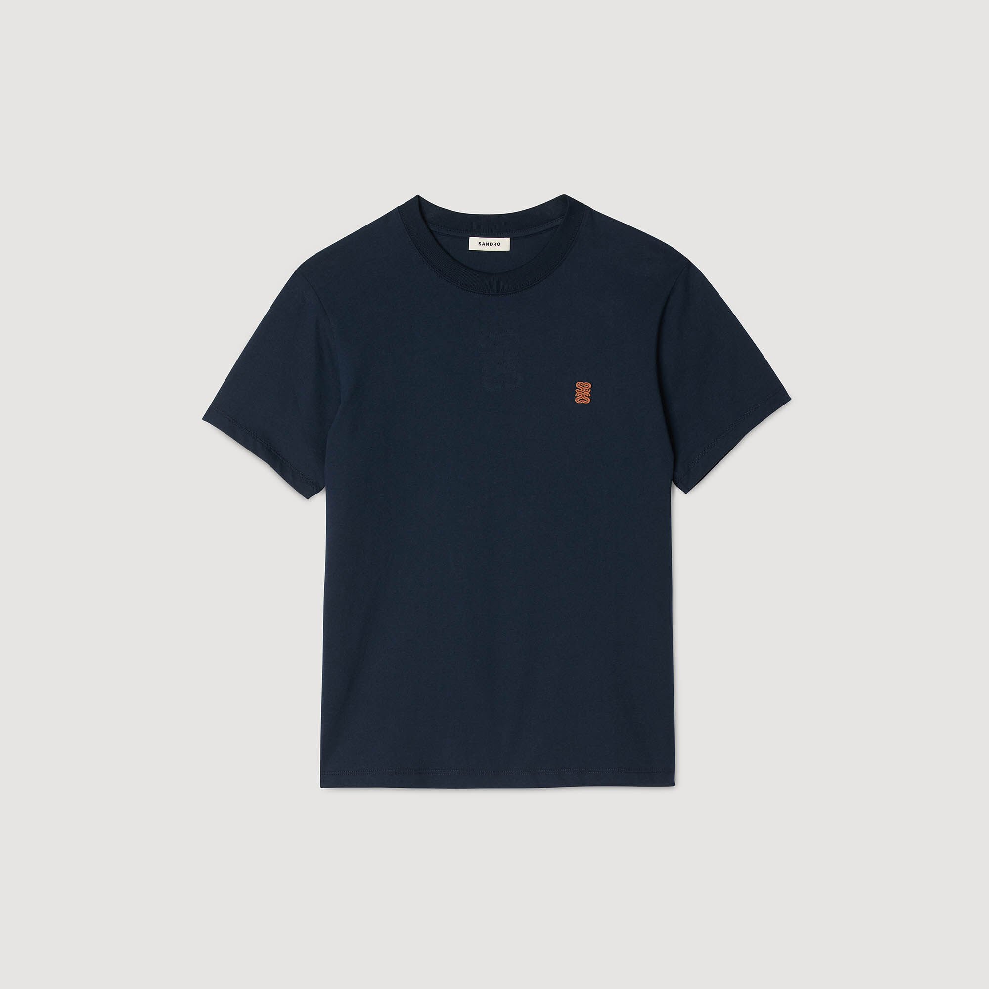 Leather logo T-shirt