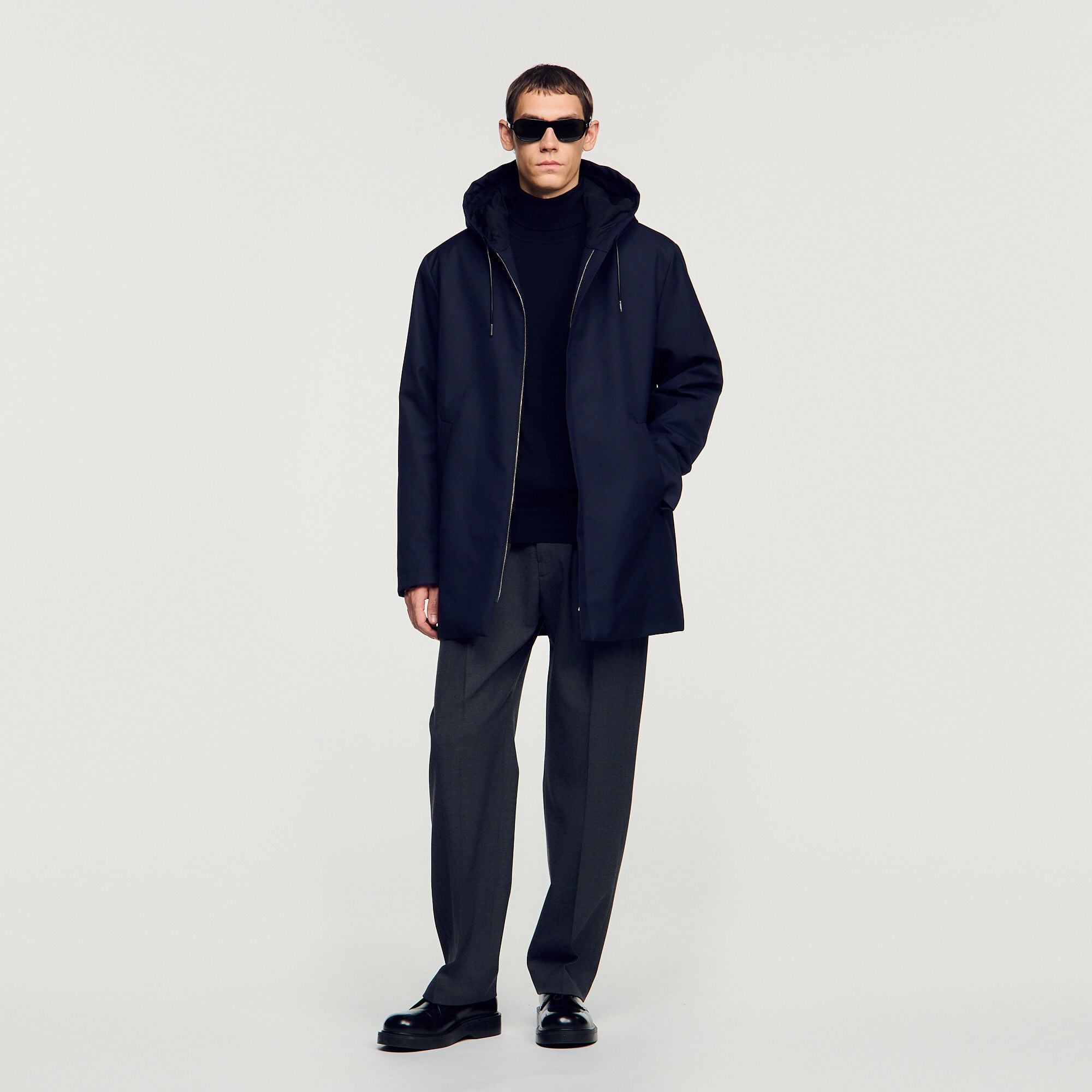 Hooded parka with zip - Men | Sandro