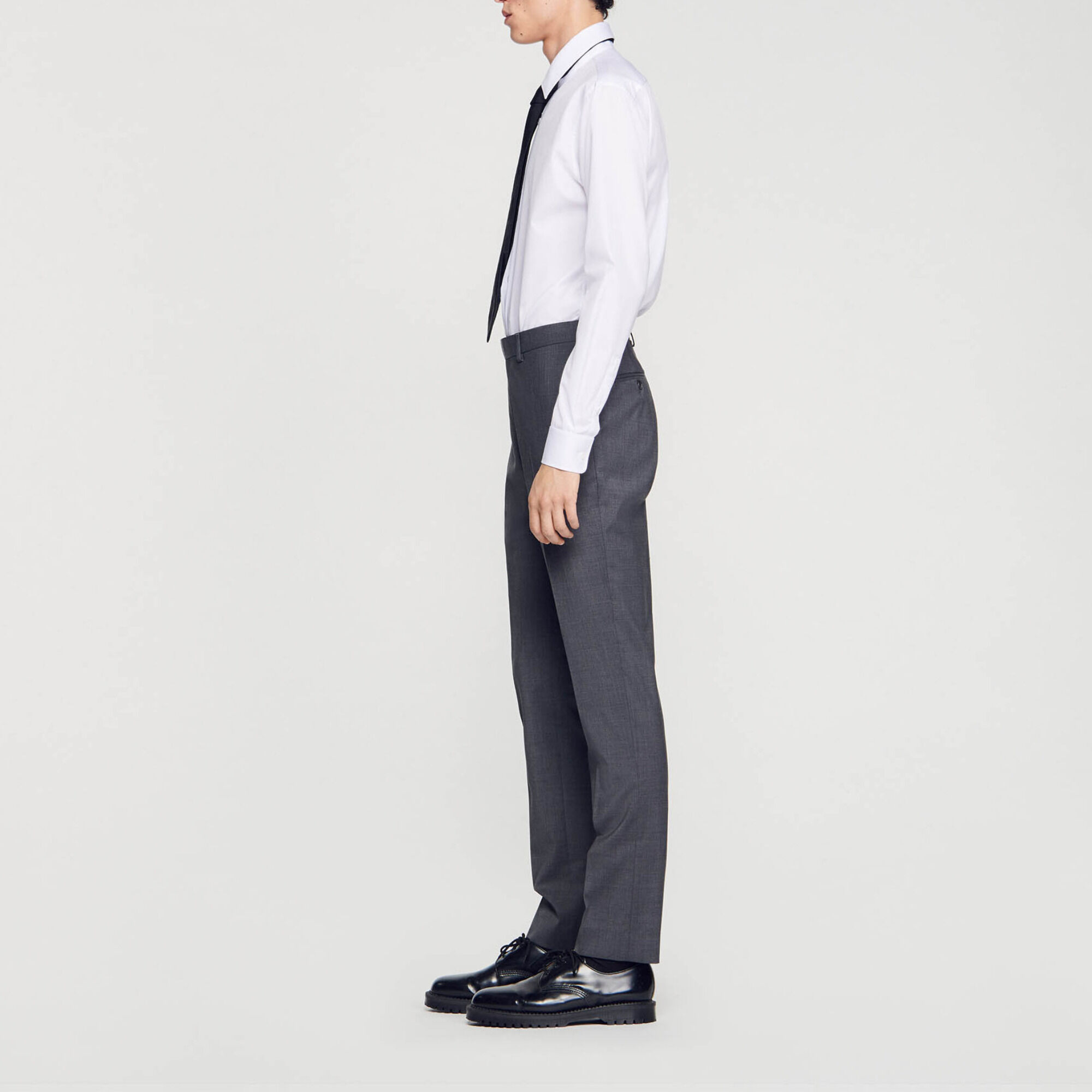 Wool suit trousers
