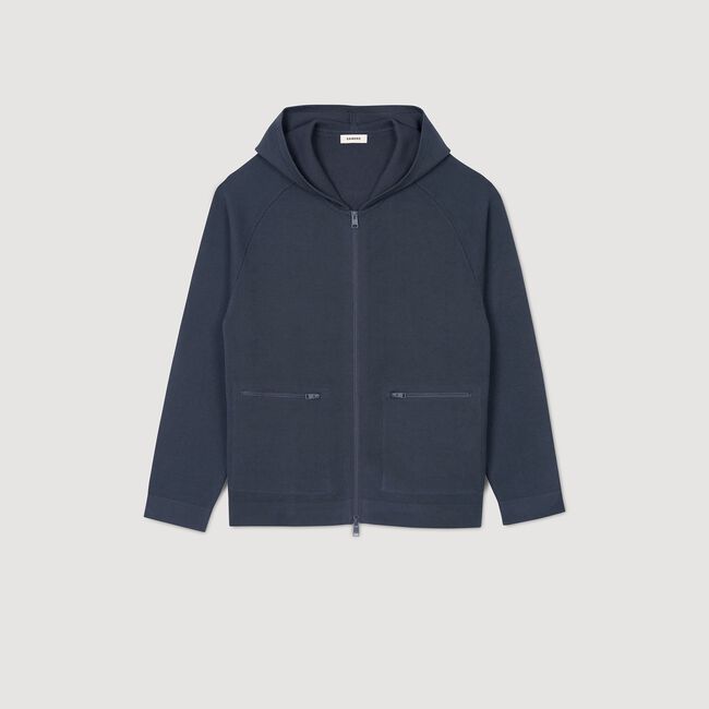 Milano knit hooded cardigan