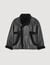 Short shearling coat