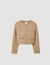 Cropped button-down jacket