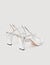 Metallic leather sandals