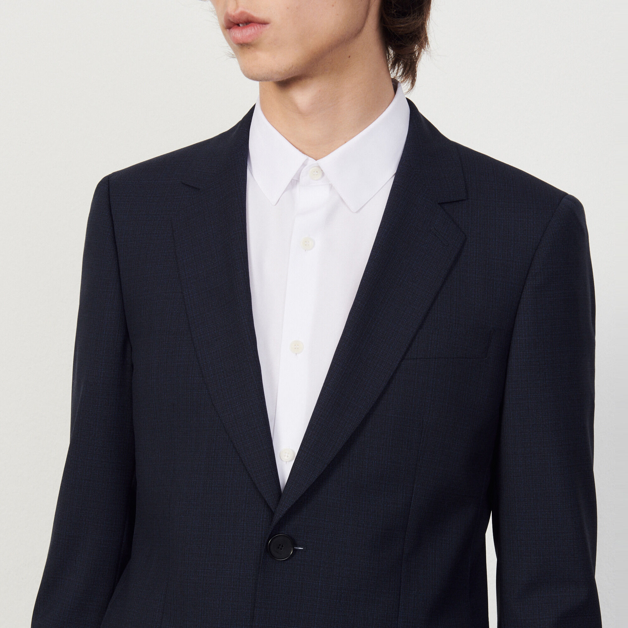 Virgin wool suit jacket