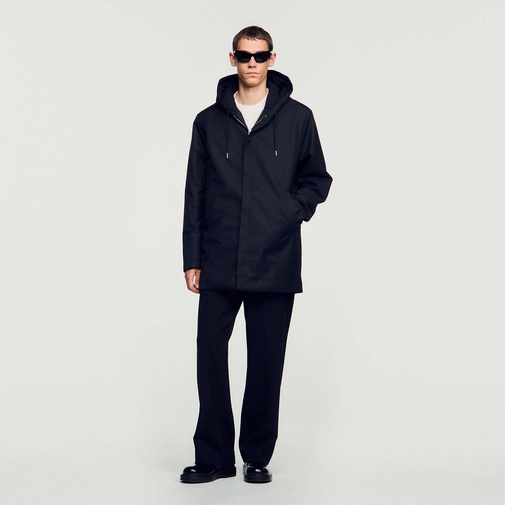 Hooded parka with zip - Men | Sandro