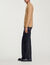 Rib knit crew neck jumper