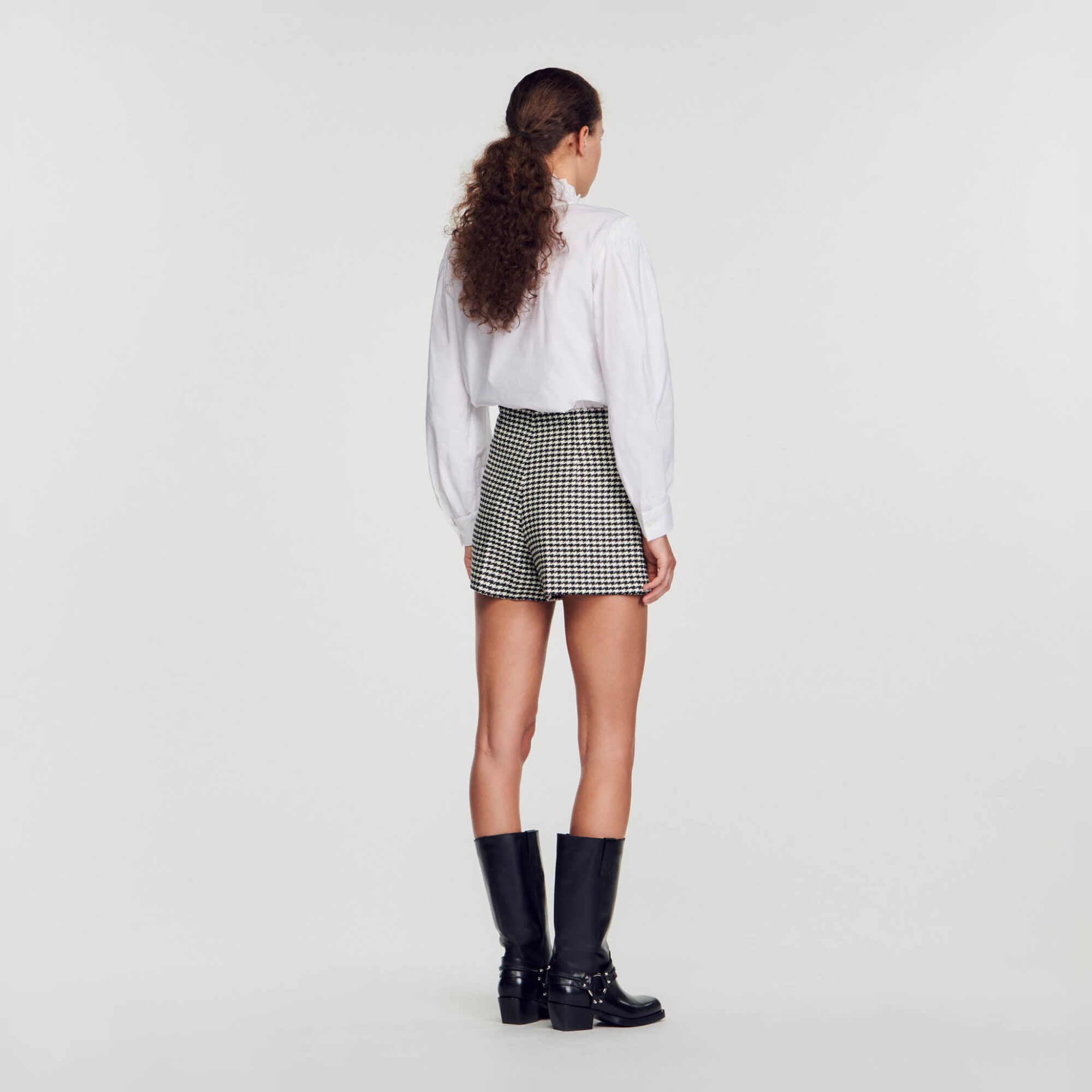 Houndstooth shorts