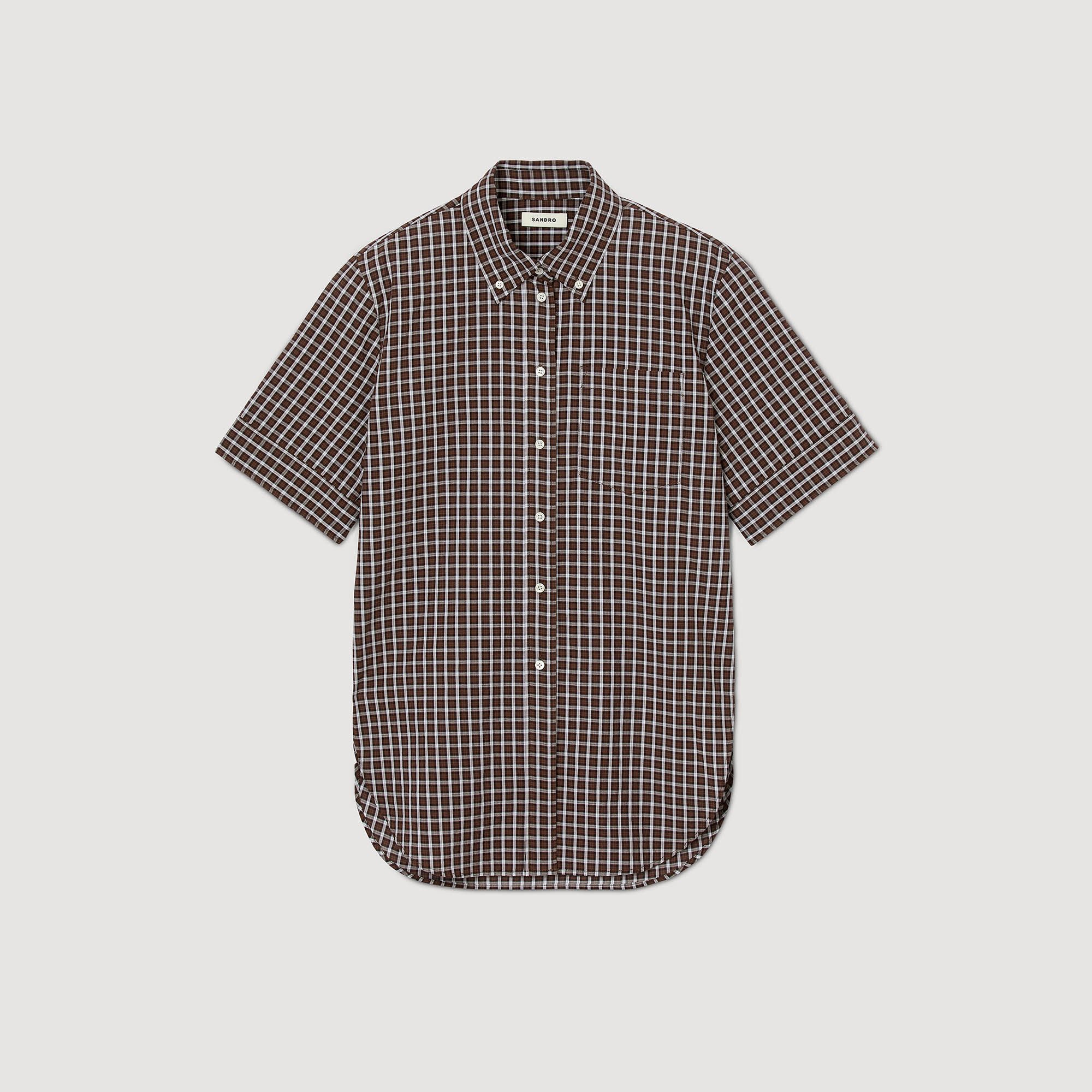 Oversized check shirt