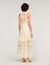 Floral cotton guipure maxi dress