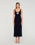 Rhinestone heart maxi dress