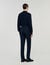 Elasticated straight-leg trousers