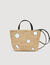 Raffia basket bag