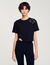 Floral embroidery T-shirt