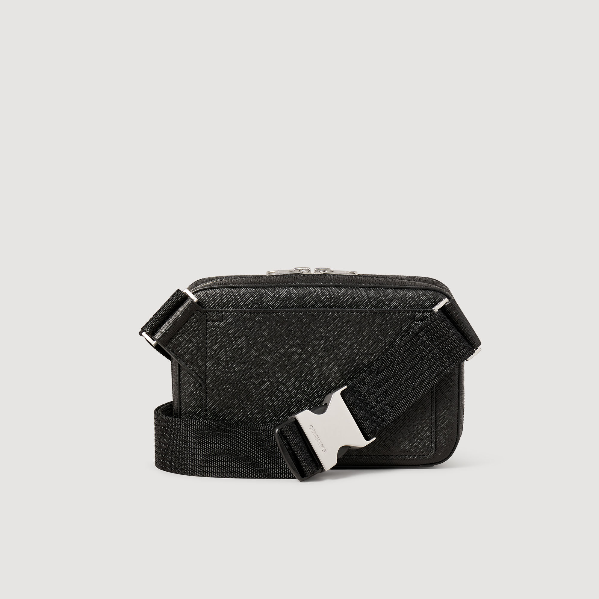 Small reconstitued leather bag