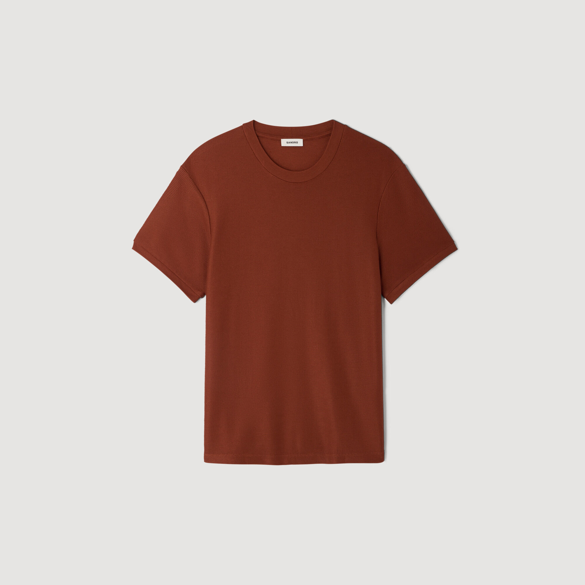 Piqu&eacute;-effect T-shirt