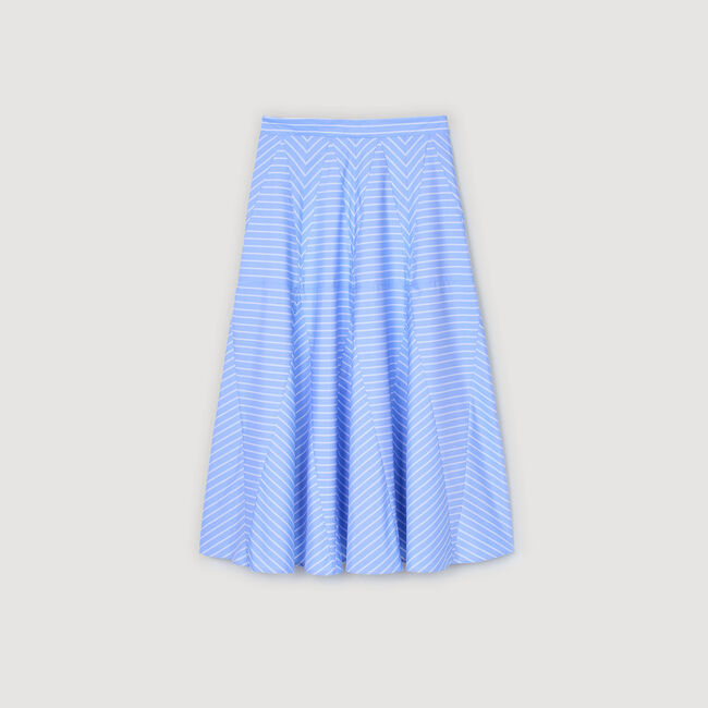 Long striped skirt