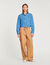 Denim cropped shirt