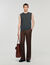 Wide-leg wool trousers