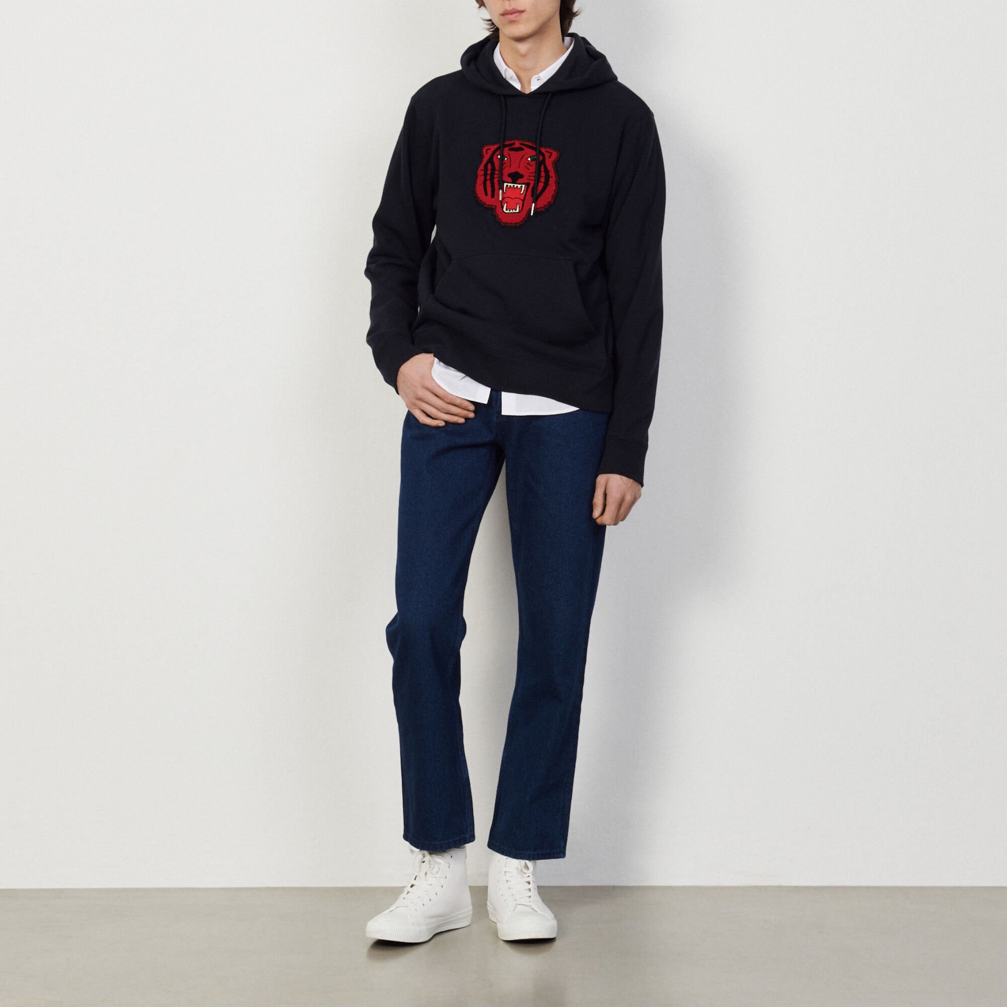 Hoodie with patch