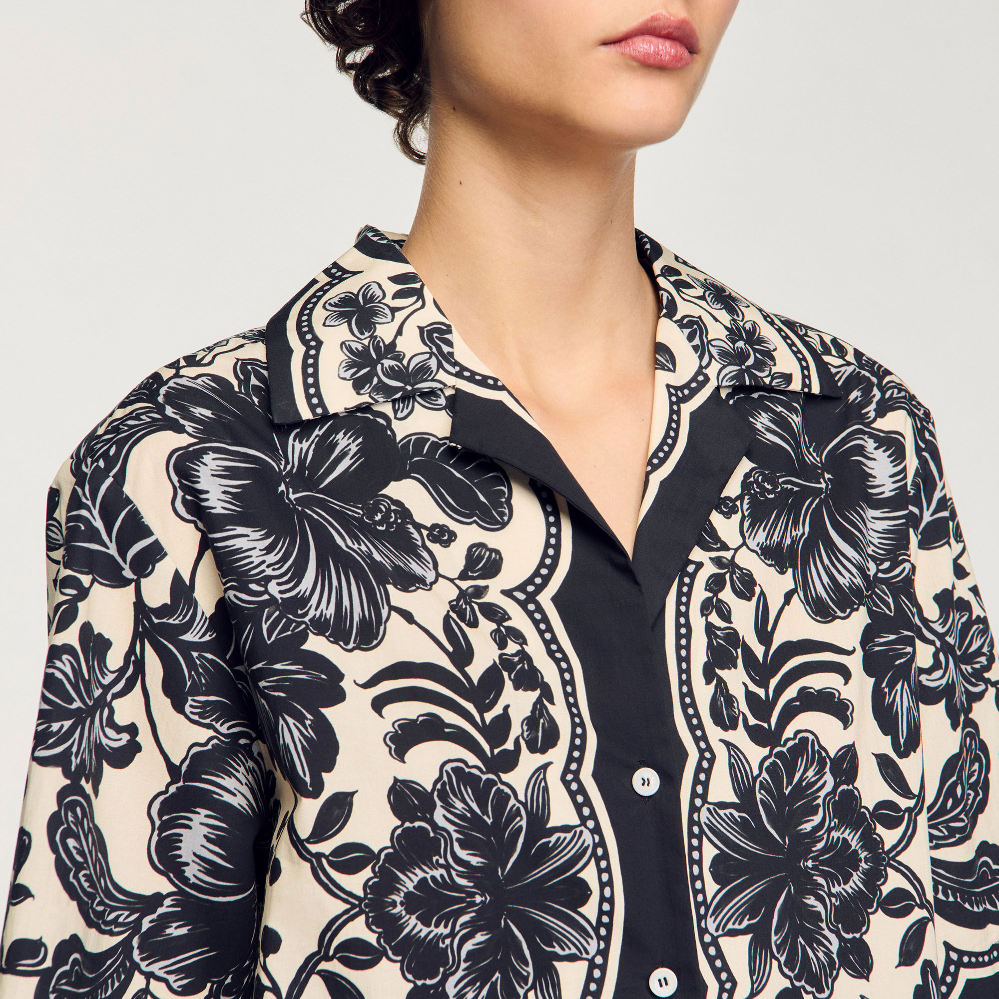 Floral motif shirt