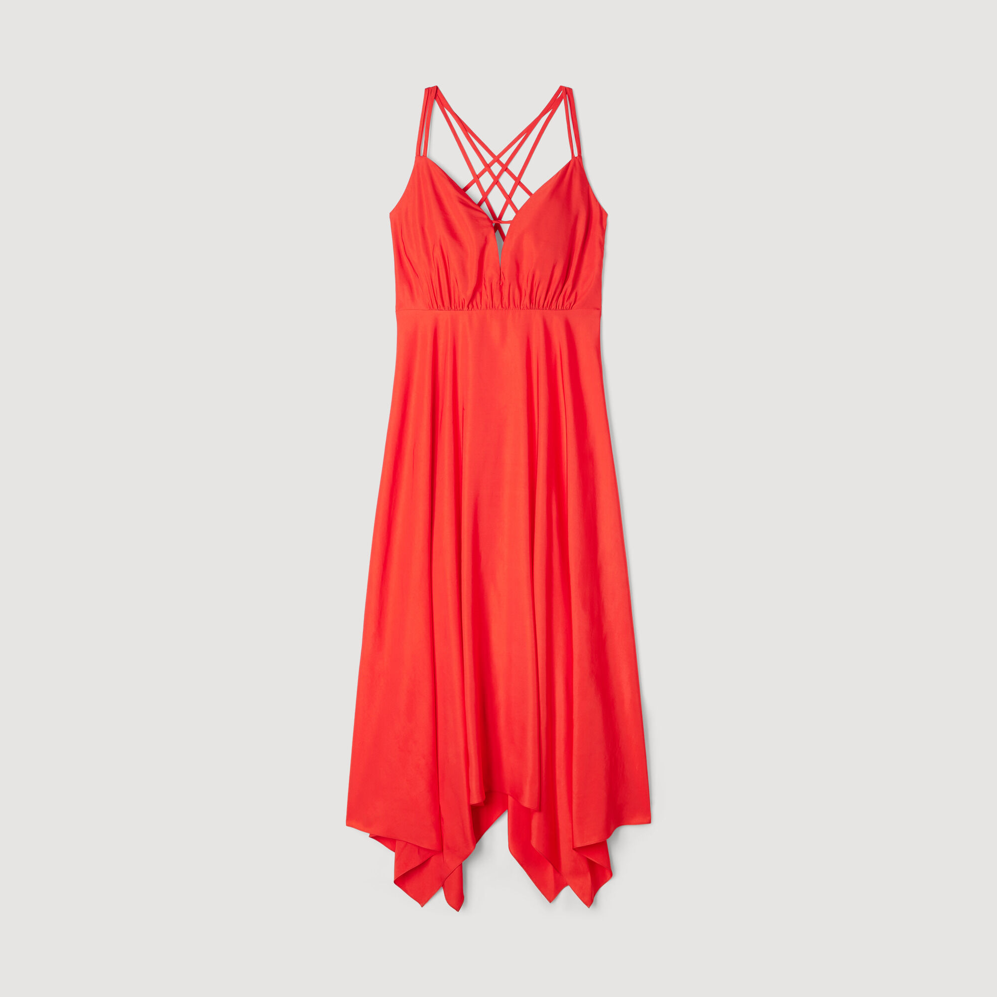 Asymmetric maxi dress