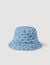 Square Cross denim hat