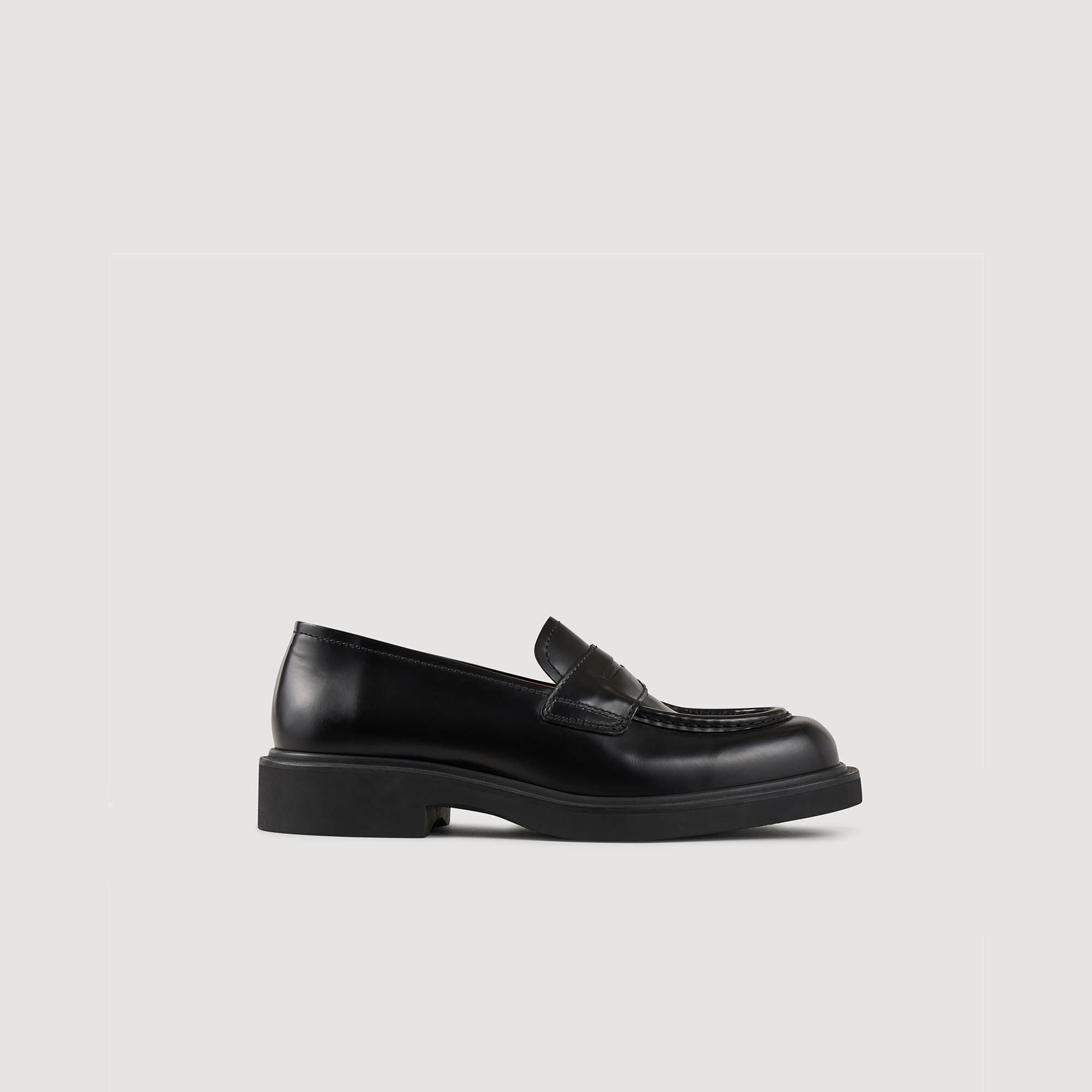 Patent leather loafers