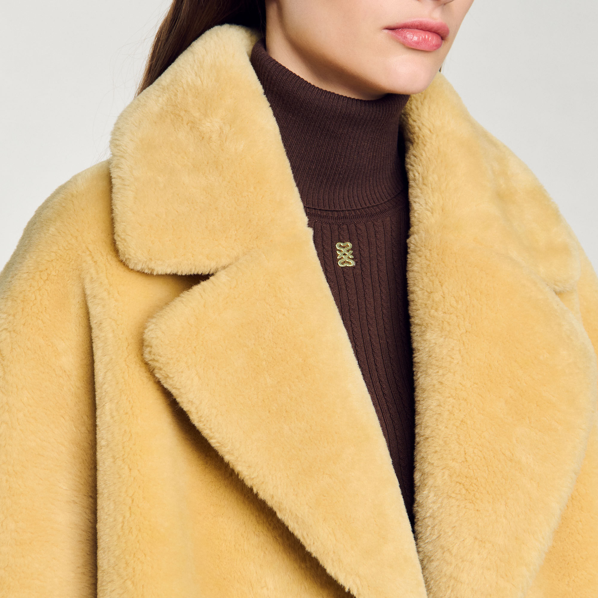 Faux fur coat