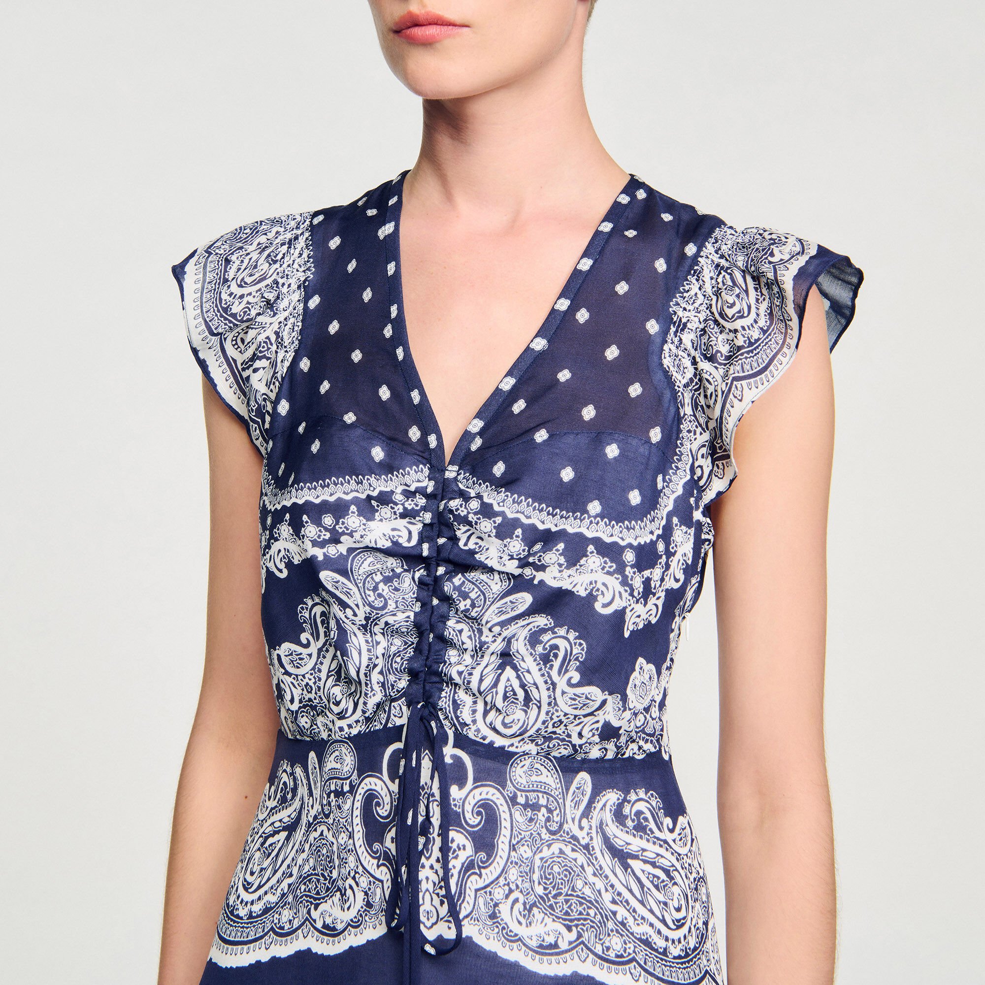 Short bandana-motif dress