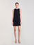 Short dress with rhinestone details