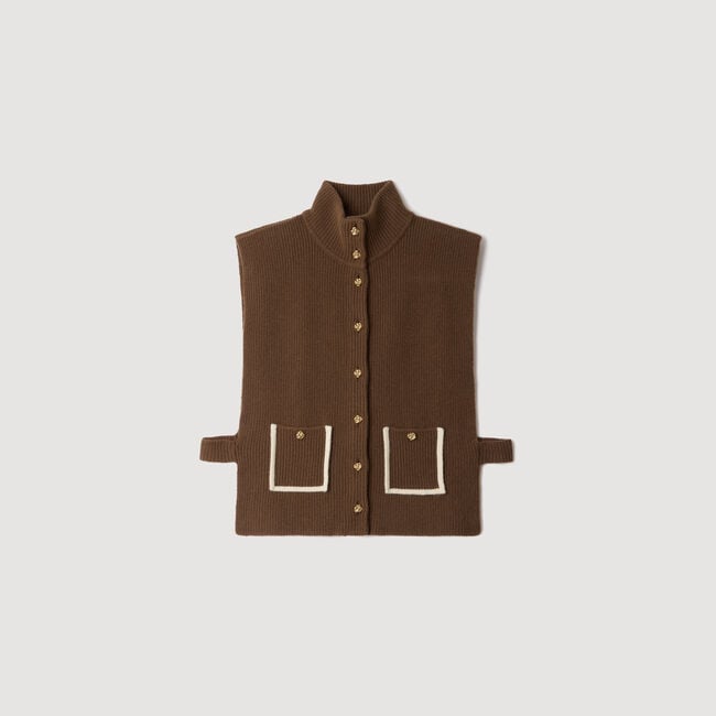 Wool and cashmere standing collar - Women | Sandro