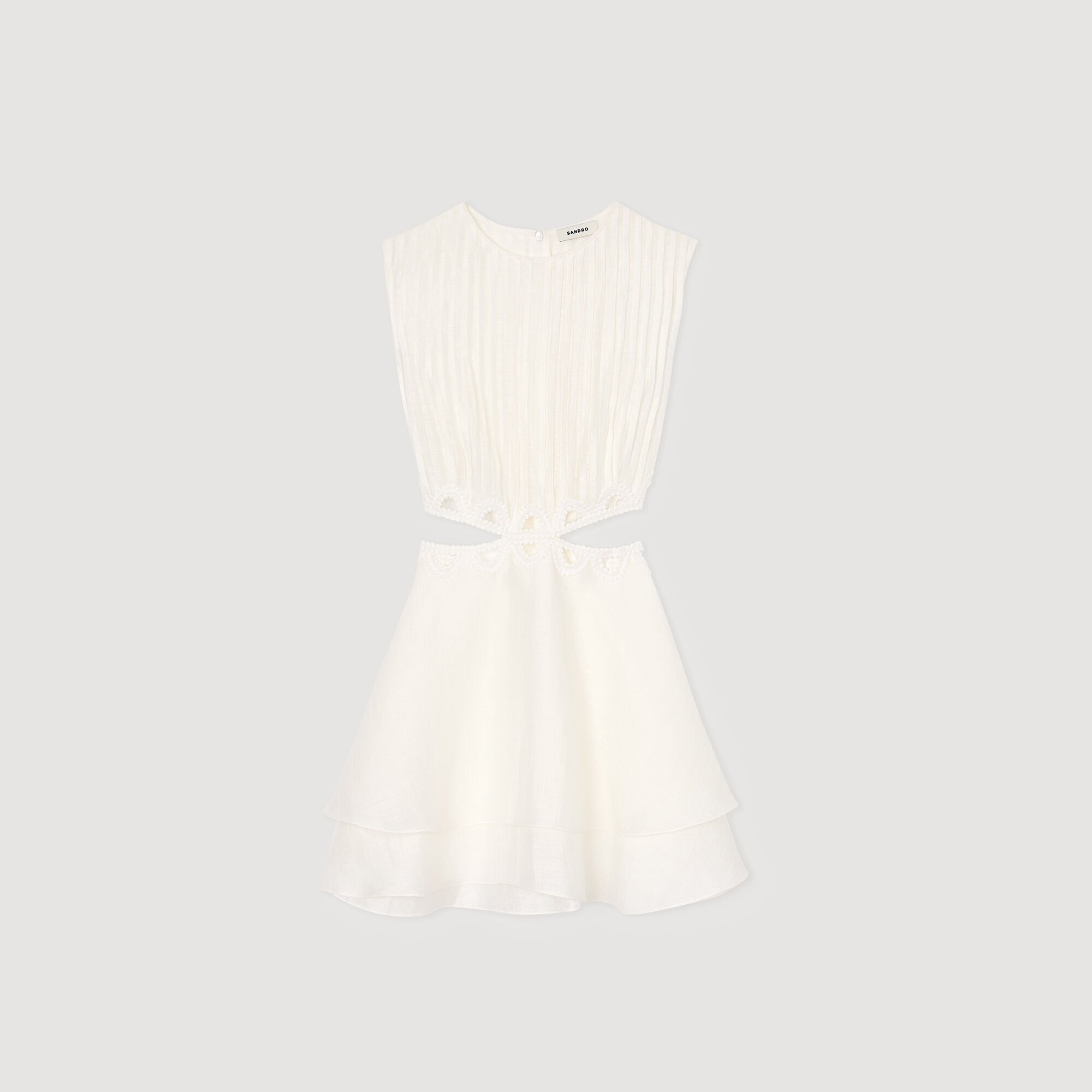 Short dress with cutouts