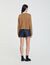 Ruffled neck cardigan