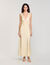 Satin-effect maxi dress
