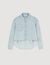 Denim shirt with beaded collar