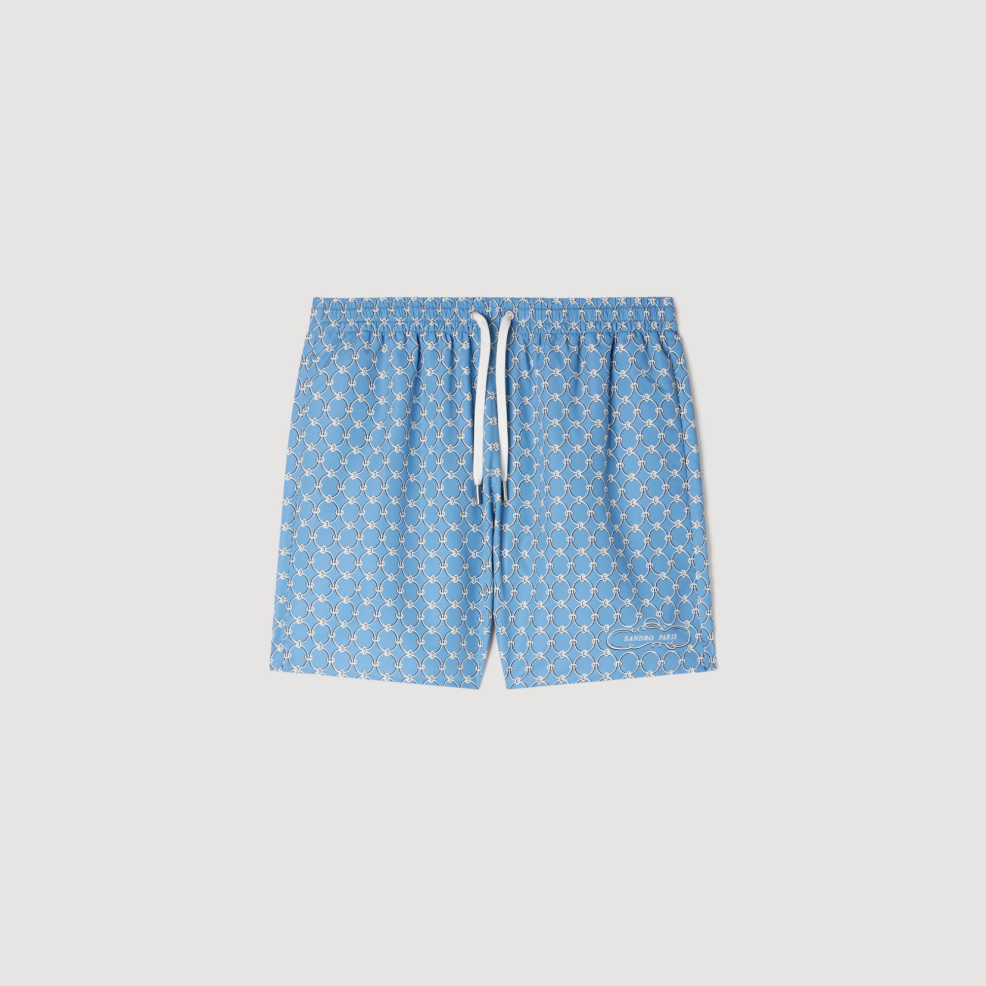 Chain print swim shorts