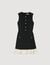 Two-tone tweed short dress