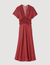 Scarf print maxi dress