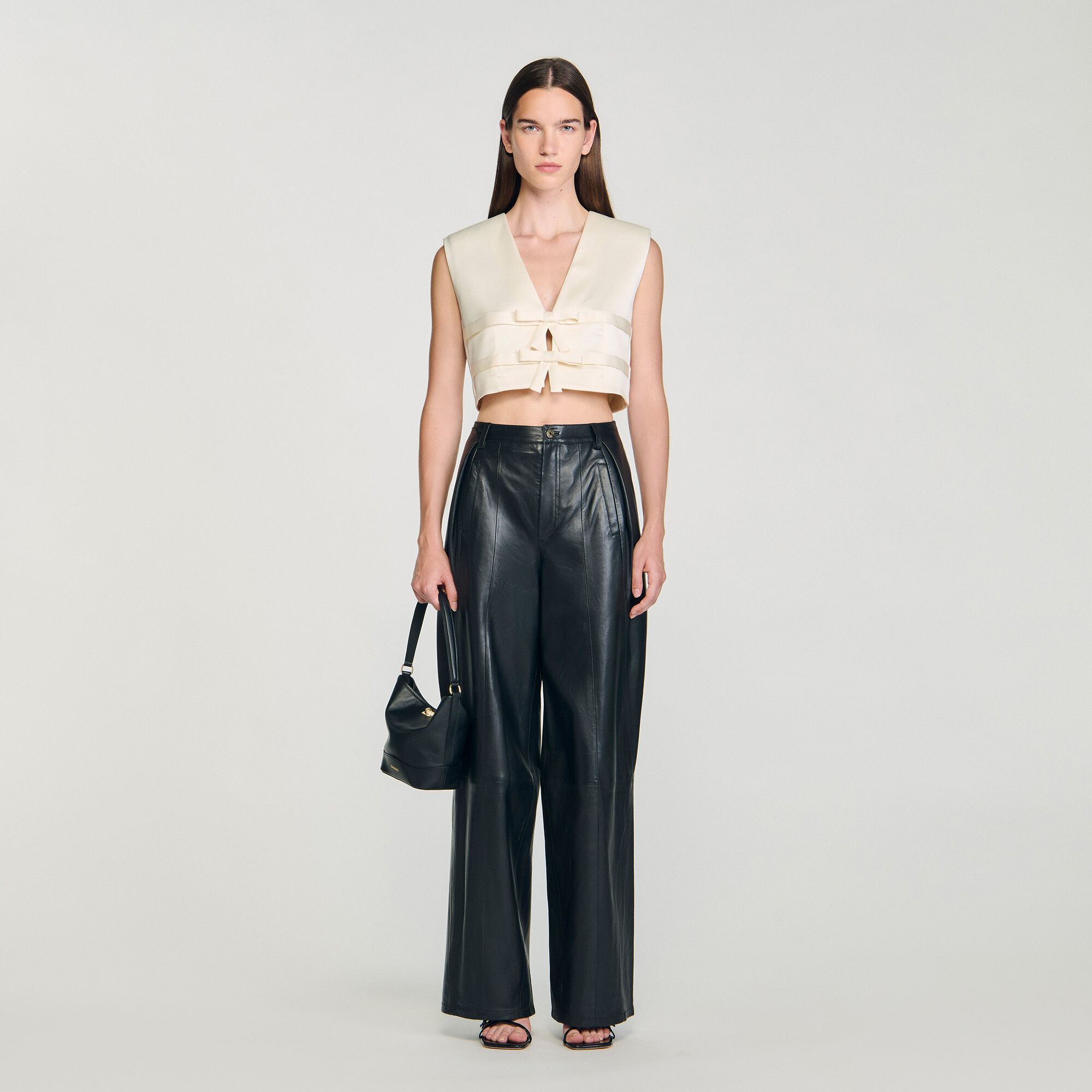 Satin crop top