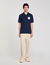 Polo shirt with flower patch