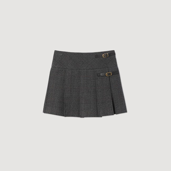 Short rhinestone suit skirt