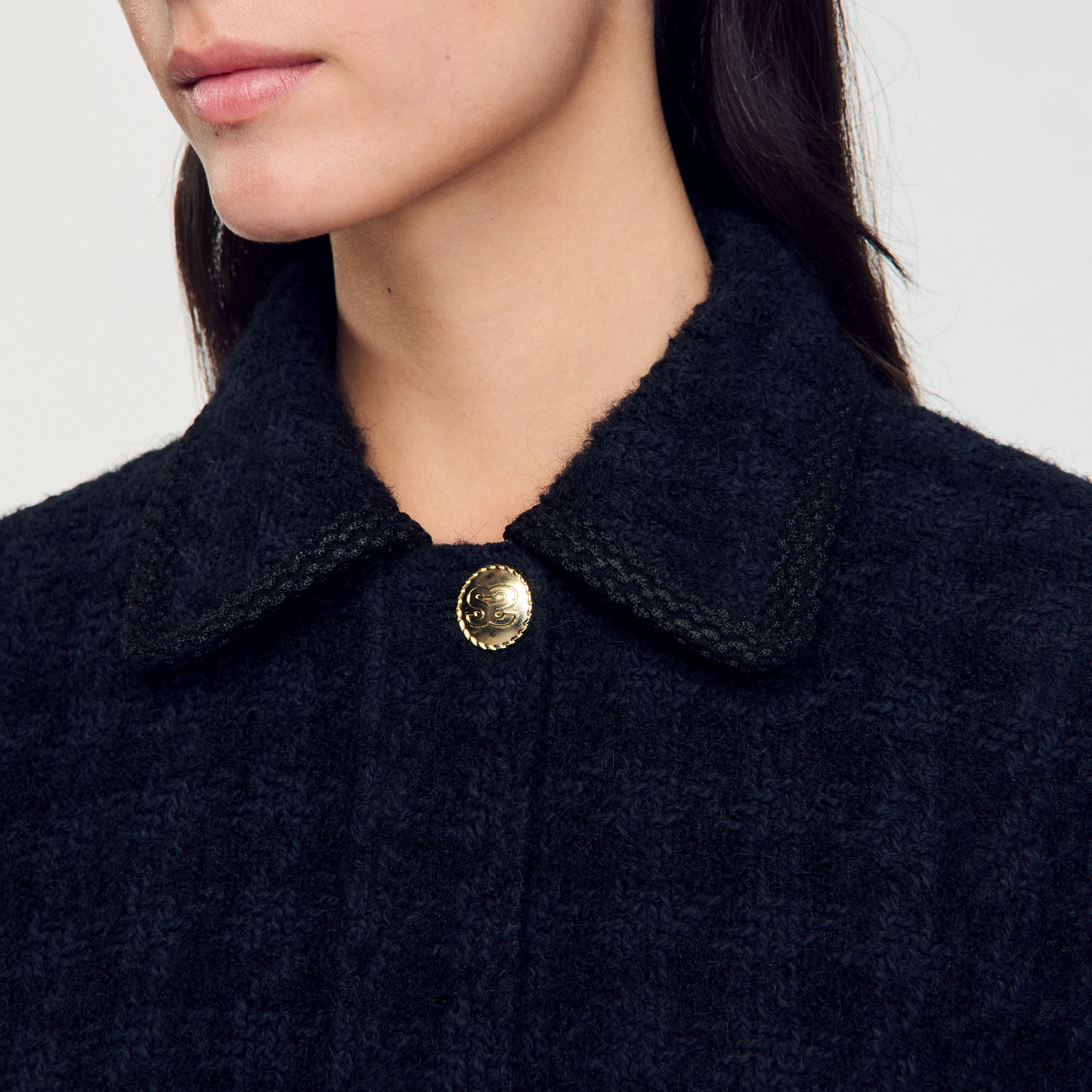 Cropped tweed jacket