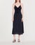 Midi dress with narrow straps