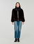 Short faux fur coat